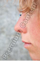 Nose Woman White Piercing Casual Average